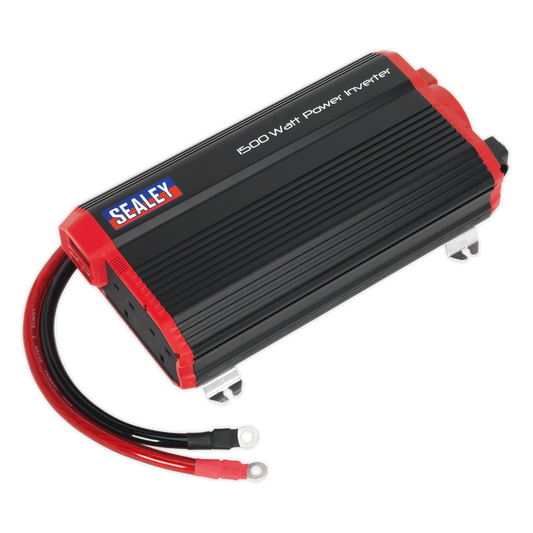 Sealey Power Inverter Modified Sine Wave 1500W 12V DC - 230V 50Hz PI1500