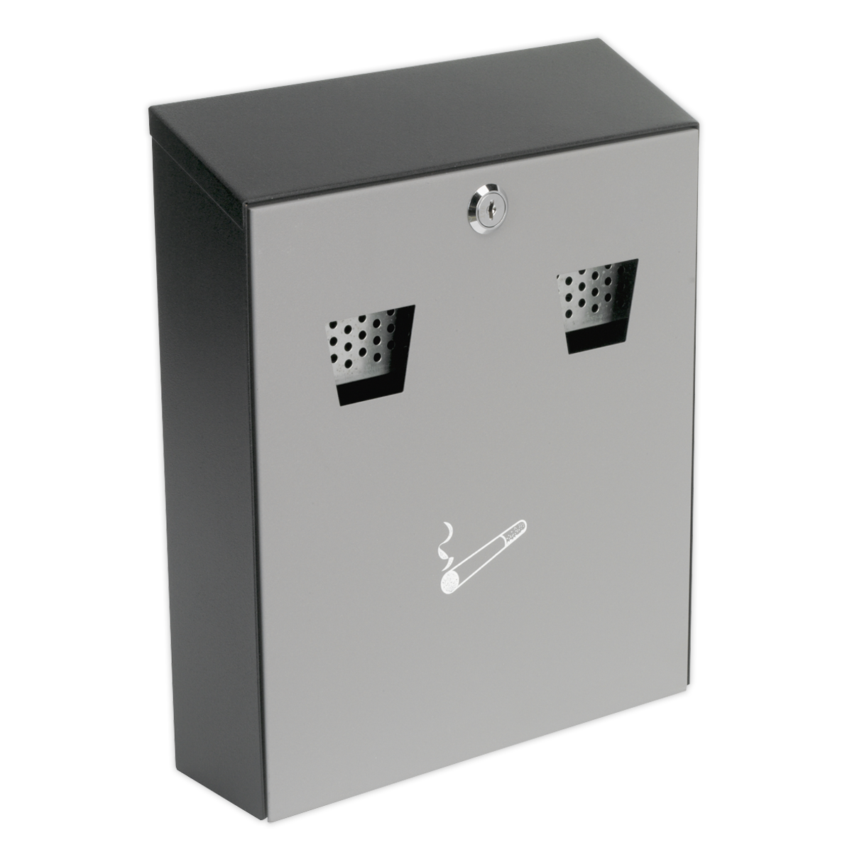 Sealey Ashtray Cigarette Bin Wall Mount Easy Installation 2-Piece Design RCB01