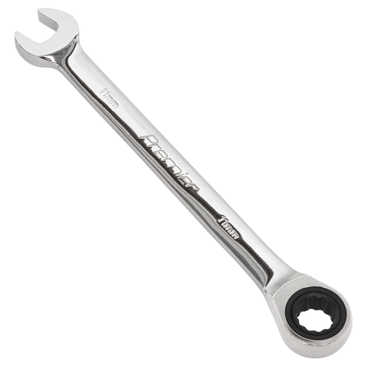 Sealey Ratchet Combination Spanner 72 Teeth Chrome Vanadium Steel 11mm RCW11