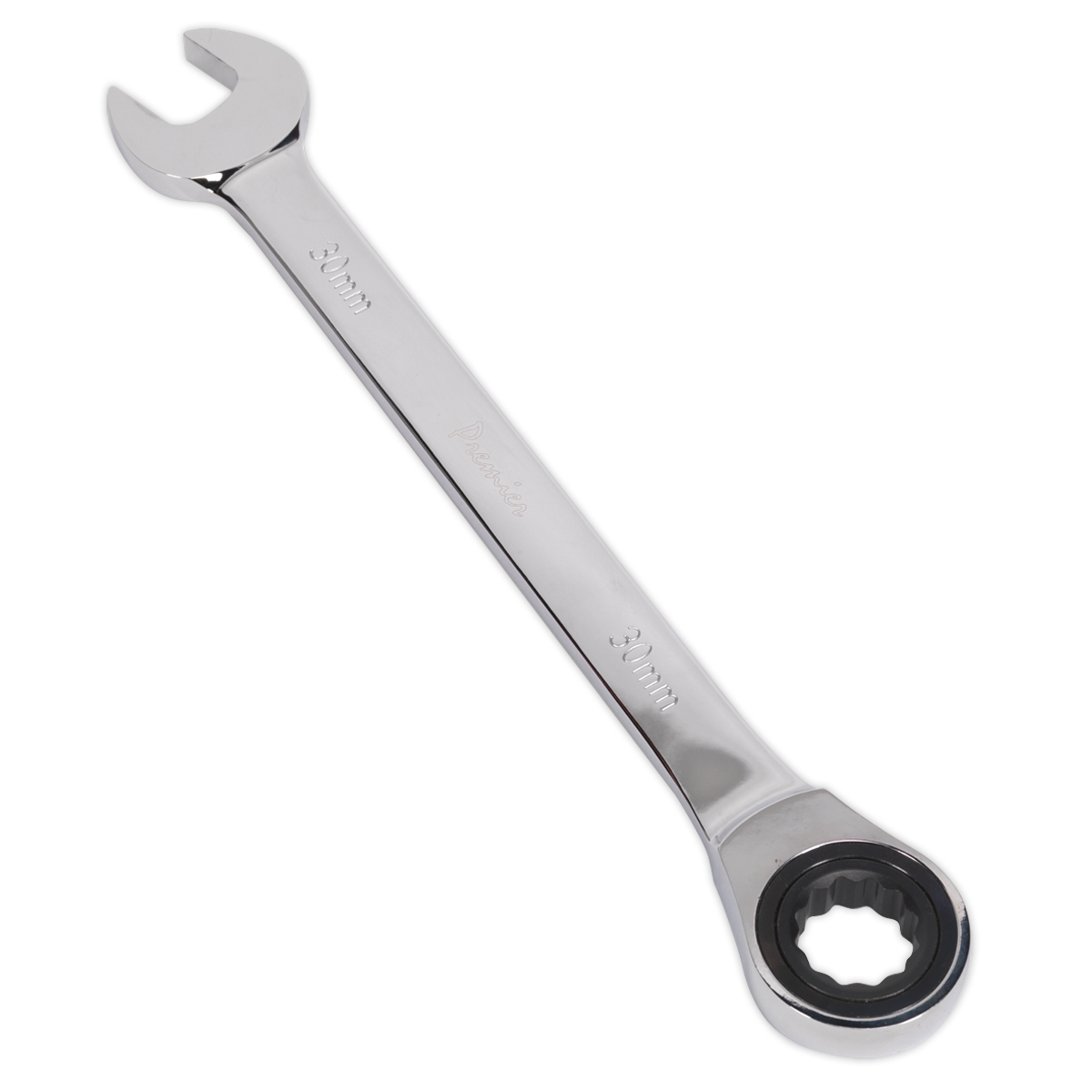 Sealey Ratchet Combination Spanner 72 Teeth Chrome Vanadium Steel 30mm RCW30