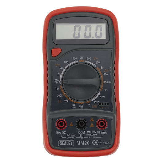 Sealey Digital Multimeter 8 Function With Thermocouple General Purpose MM20