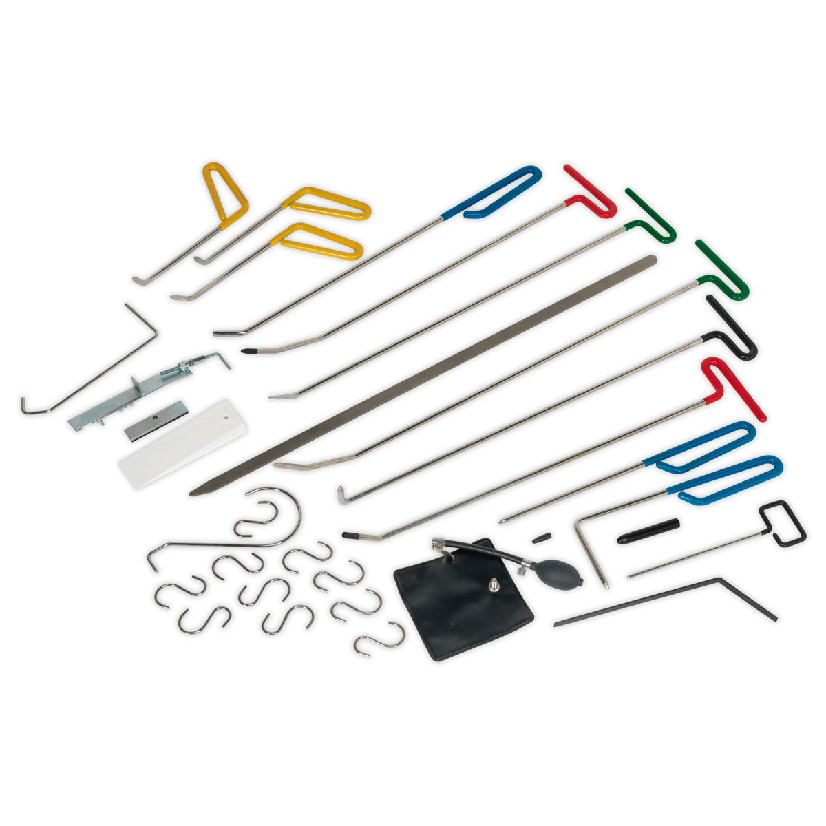Sealey Paintless Dent Repair Kit High Quality Steel Components 33pc RE102