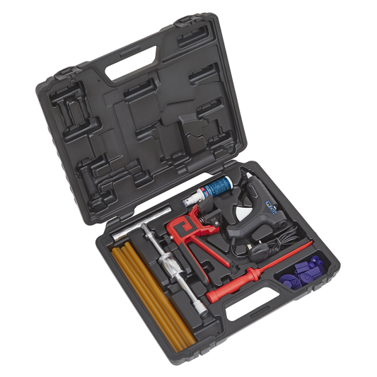 Sealey Hot Glue Paintless Dent Repair Kit With Glue Removal Spray 230V RE105