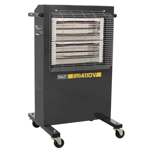 Sealey Infrared Cabinet Heater 1.2/2.4kW 110V Programmable Easy Rolling IR14110V