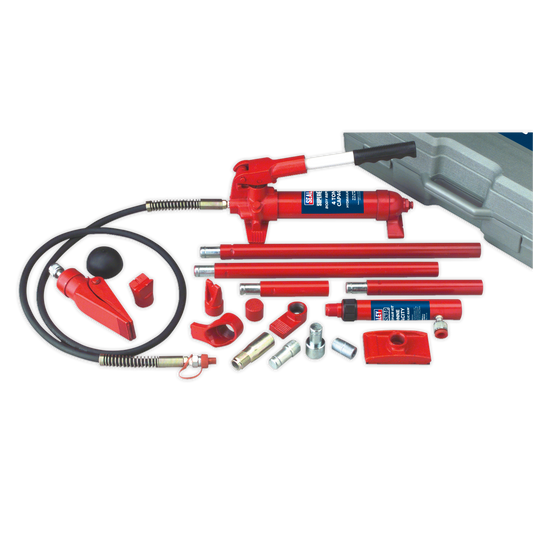 Sealey Hydraulic Body Repair Kit 4 Tonne SuperSnap Type Pump Hose Ram RE83/4