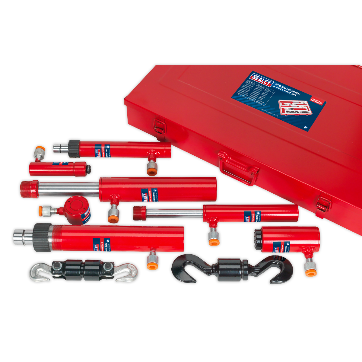 Sealey Specialist Push And Pull Ram Set 2 Tonne - 10 Tonne Garage RE97XCKIT