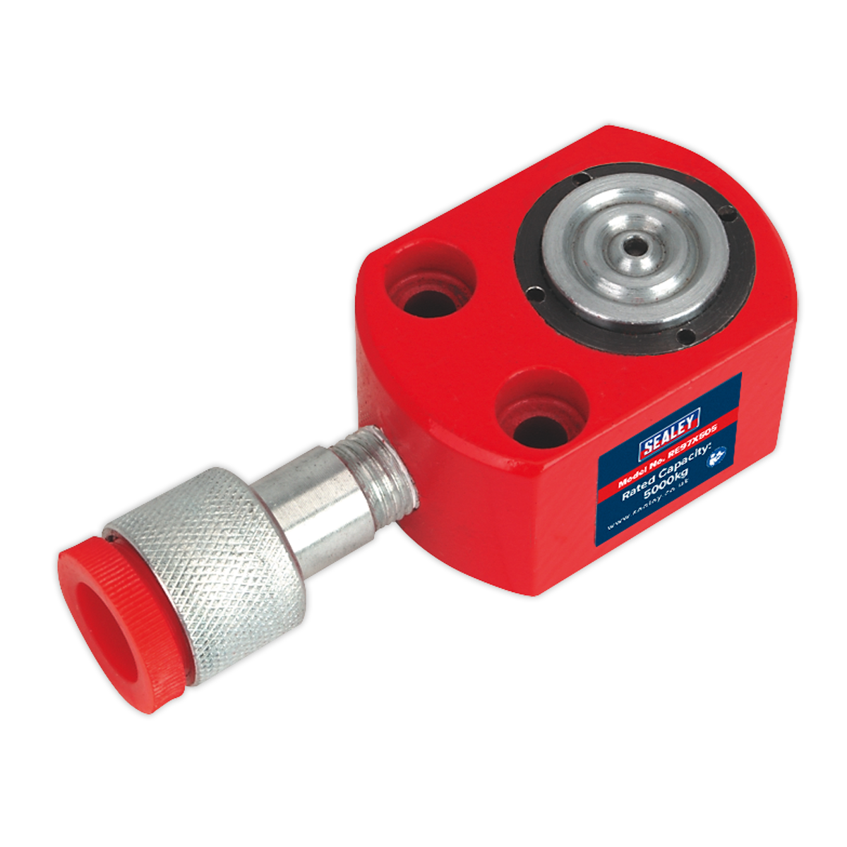 Sealey Push Ram Short 5 Tonne Capacity 39mm Height Garage Workshop RE97XS05