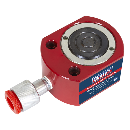 Sealey Push Ram Short 10 Tonne Capacity 54mm Height Garage Workshop RE97XS10