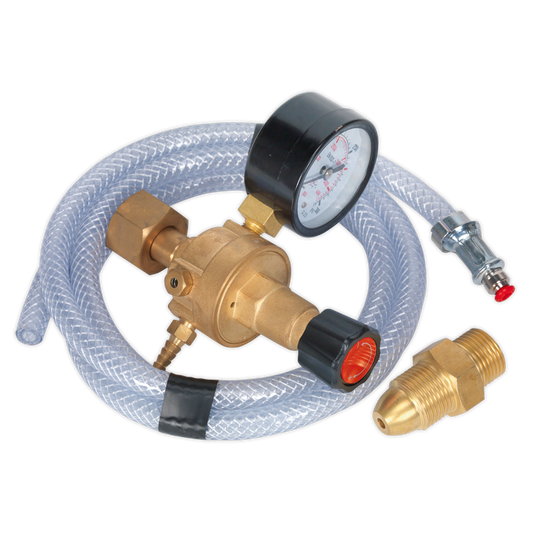Sealey MIG Gas Regulator Kit One Gauge Regulator Industrial 1.5m Hose REG/KIT/MO