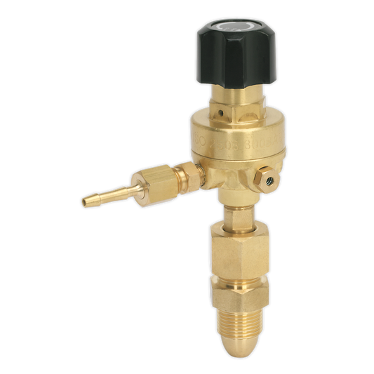Sealey MIG Gas Regulator Industrial Cylinder No Gauge 300 Bar Argon CO2 REG/MZ