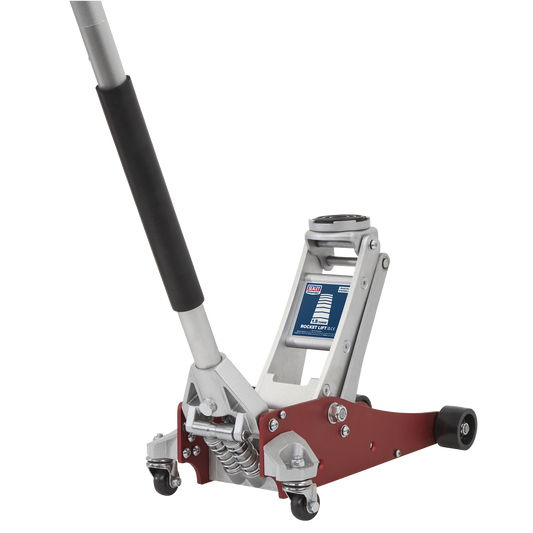 Sealey Trolley Jack 1.5 Tonne Low Entry Aluminium With Rocket Lift RJA1550