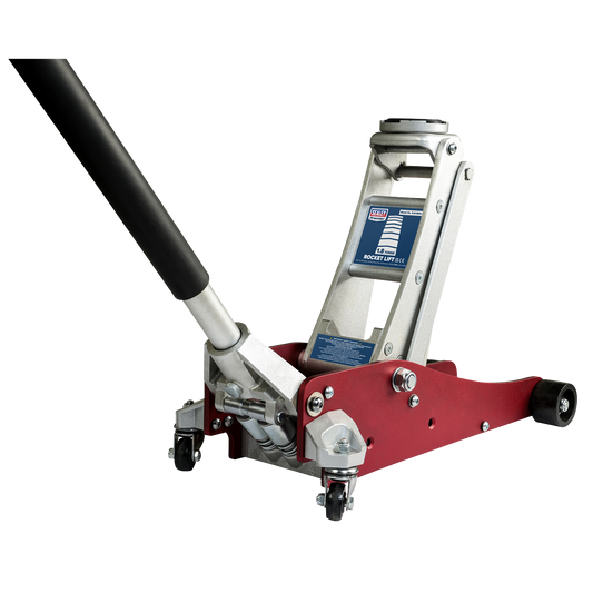 Premier Low Profile Trolley Jack With Rocket Lift 1.8 Tonne Low Entry RJA1800