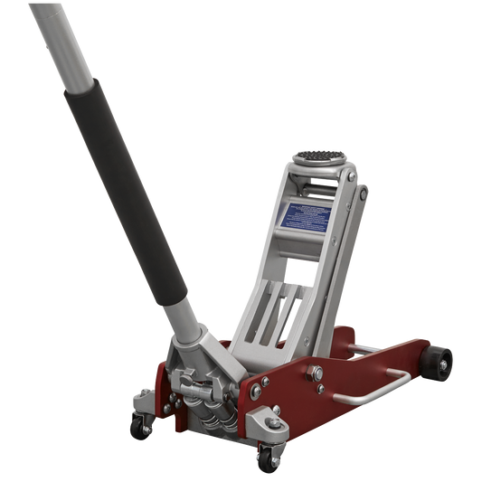 Sealey Low Profile Trolley Jack 2.5 Tonne Aluminium With Rocket Lift RJA2500