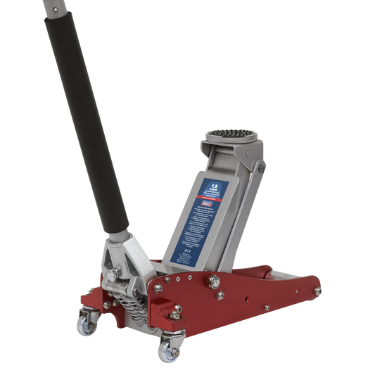 Sealey Trolley Jack 1.5 Tonne Aluminium/Steel Rocket Lift Lightweight RJAS1500