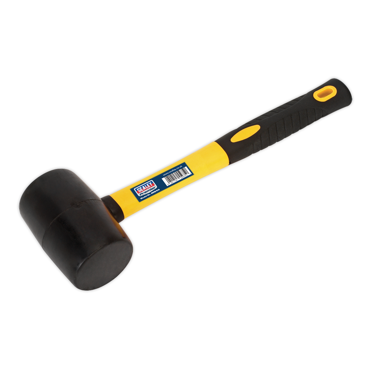 Sealey Rubber Mallet Fibreglass Shaft Daily Professional Use 1lb 0.45kg RMB100