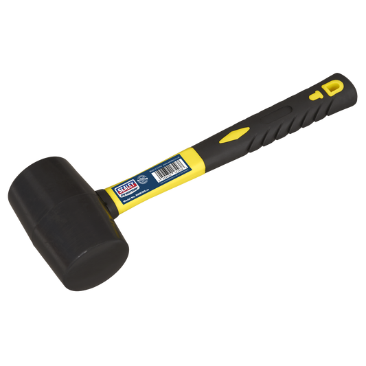 Sealey Rubber Mallet Fibreglass Shaft Daily Professional Use 1.5lb 0.68kg RMB150