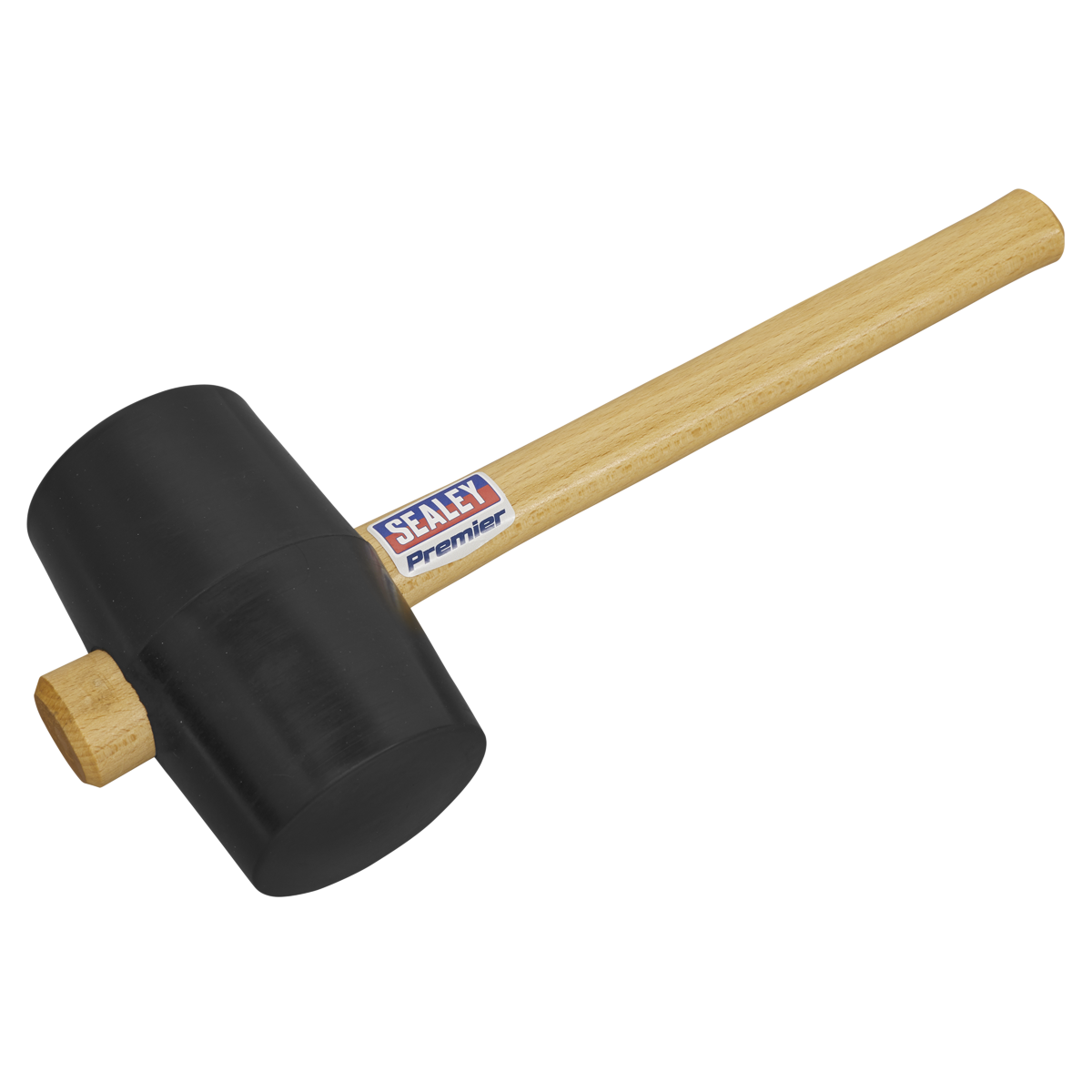 Sealey Rubber Mallet For Daily Professional Use 2.5lb 1.13kg Black/Wooden RMB250