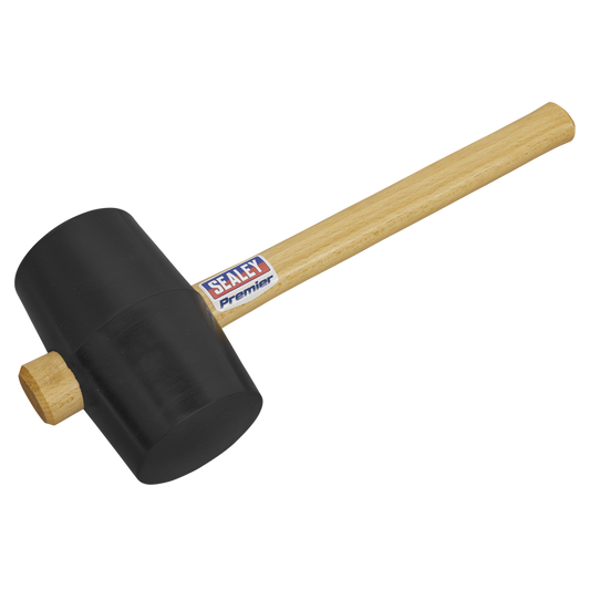 Sealey Rubber Mallet For Daily Professional Use 2.5lb 1.13kg Black/Wooden RMB250