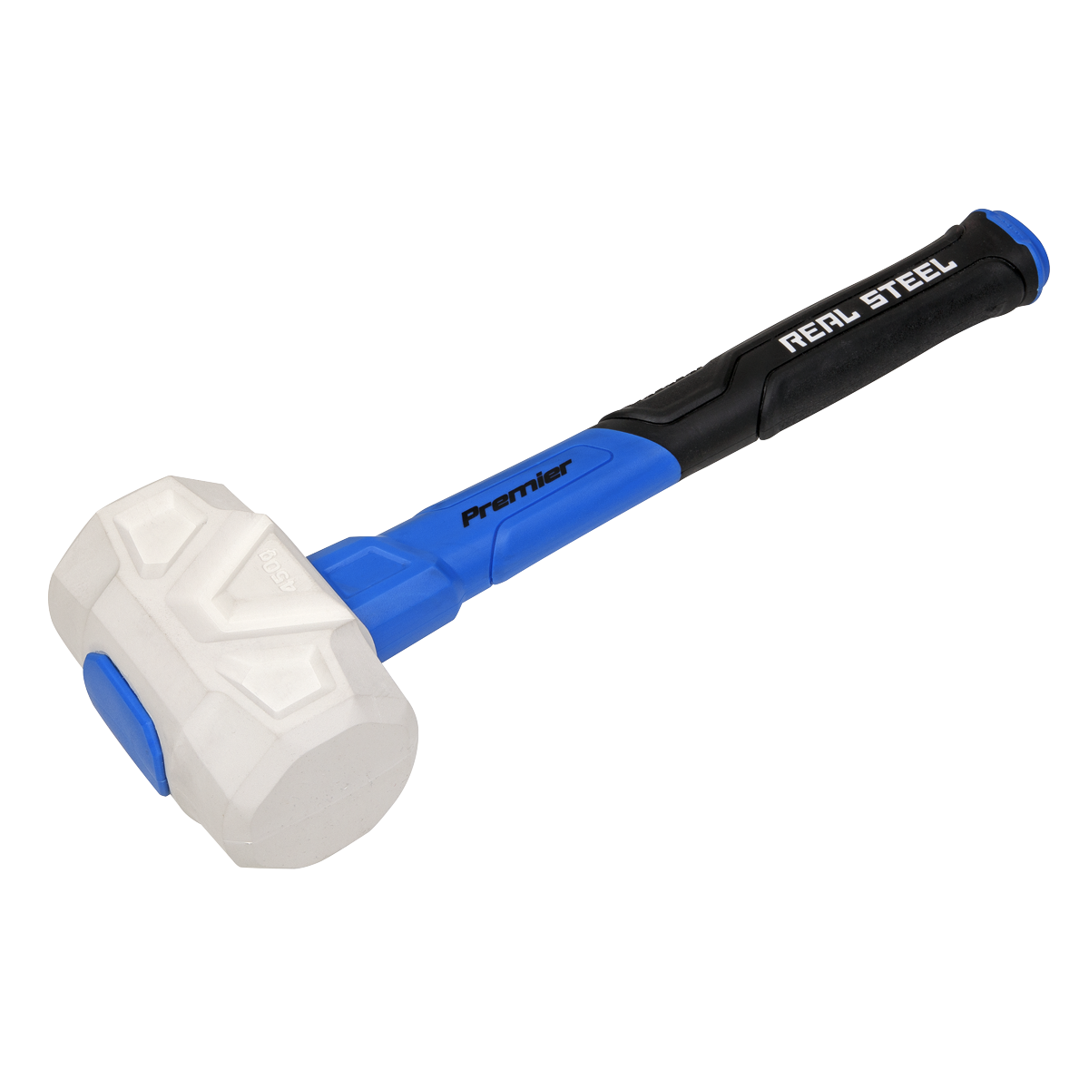 Sealey Rubber Mallet With Fibreglass Shaft 16oz Textured Rubber Grip RMG16