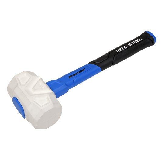 Sealey Rubber Mallet With Fibreglass Shaft 16oz Textured Rubber Grip RMG16