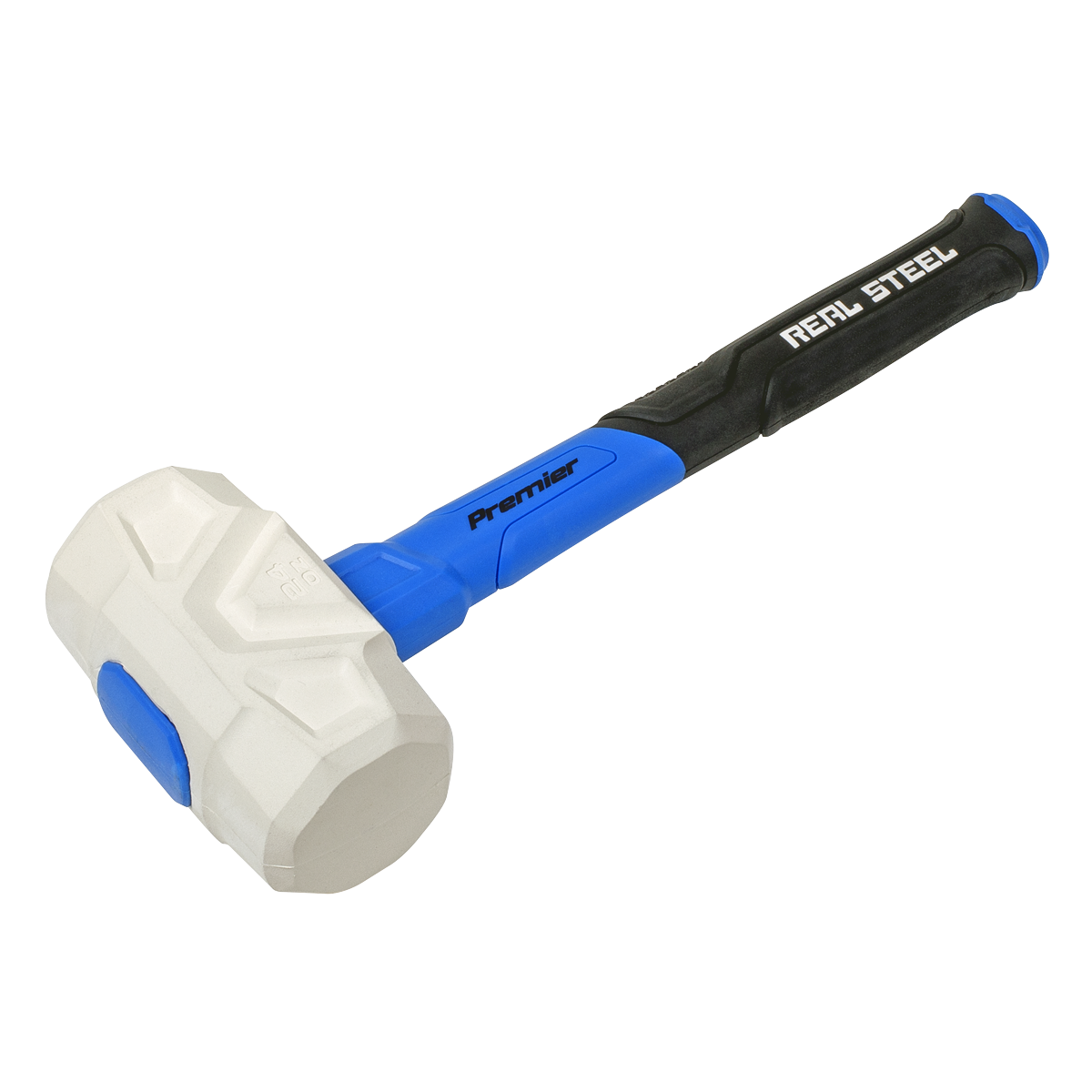 Sealey Rubber Mallet With Fibreglass Shaft 24oz Textured Rubber Grip RMG24