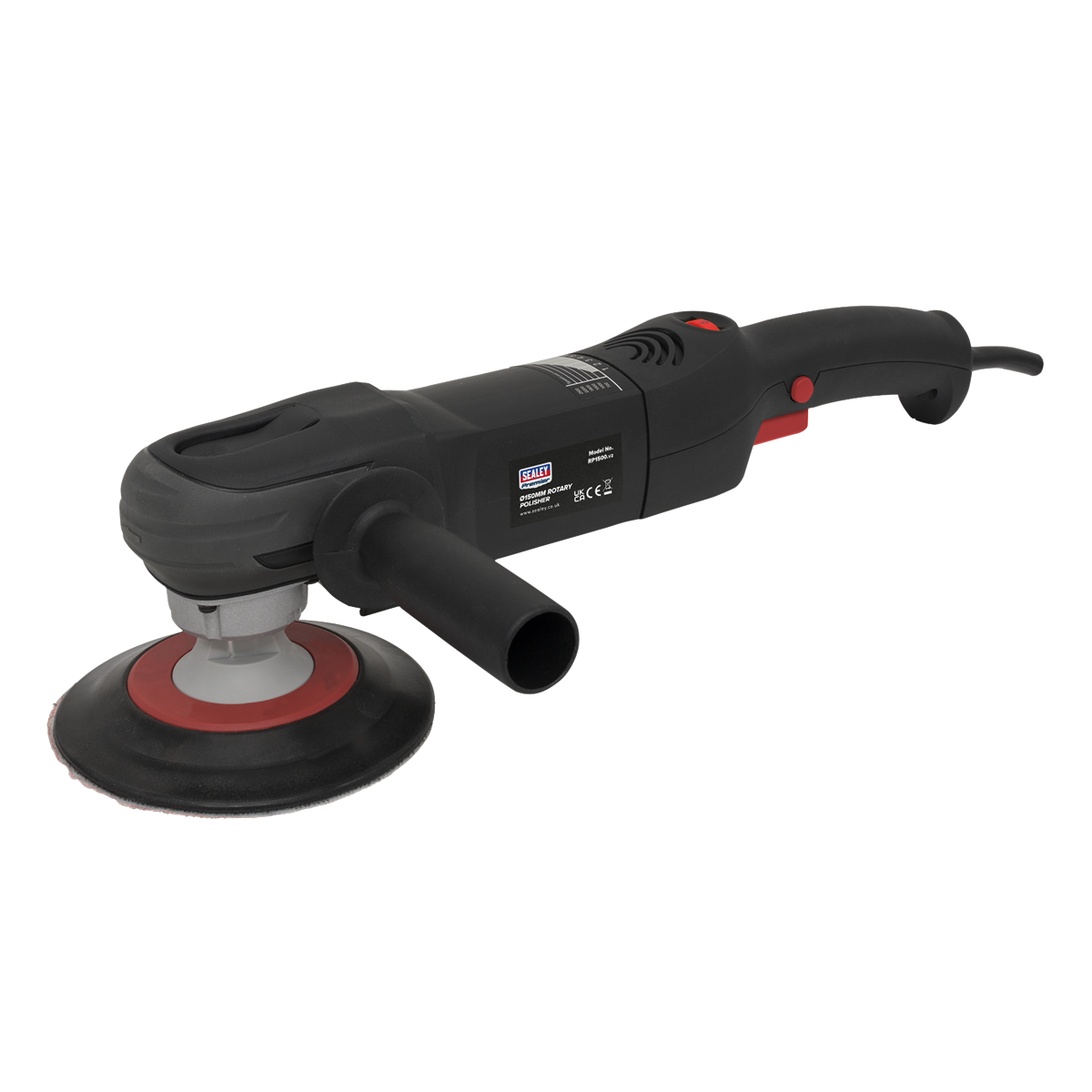 Sealey 230V 150mm 1050W Rotary Polisher 6-Stage Variable Speed Control RP1500