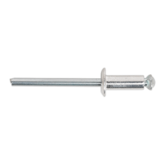 Sealey Aluminium Peel Back Rivet 200 Pieces Standard Flange 4.8mm x 12mm RP4812