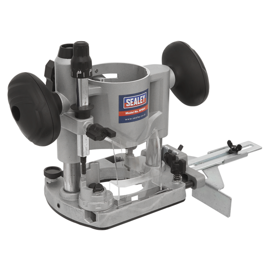 Sealey Router Plunge Base With Trimmer Guide 2 Spanners Safety Guard RPB01