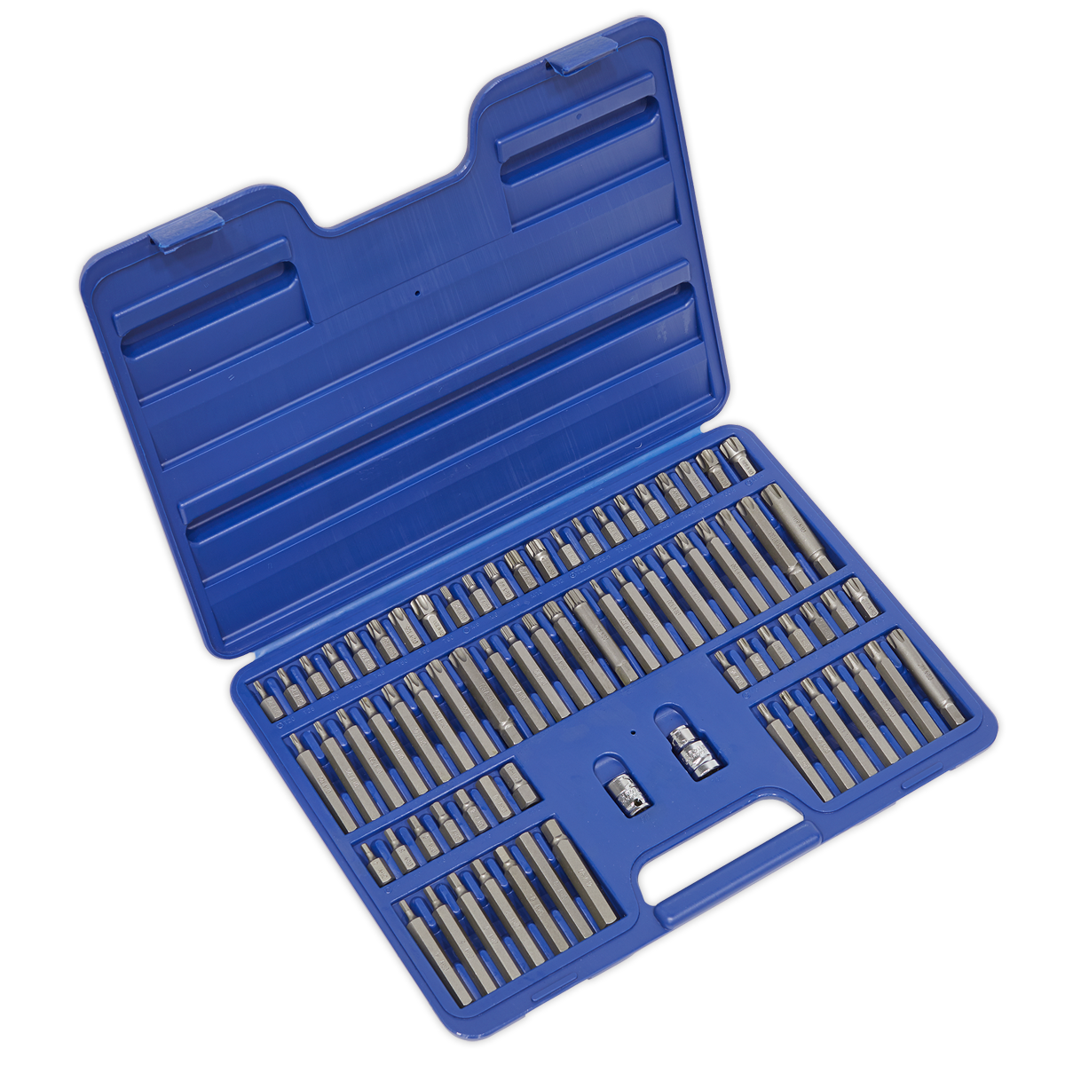 Sealey Mixed 3/8" & 1/2" Square Drive Screwdriver Bit Set 74 Piece AK21974
