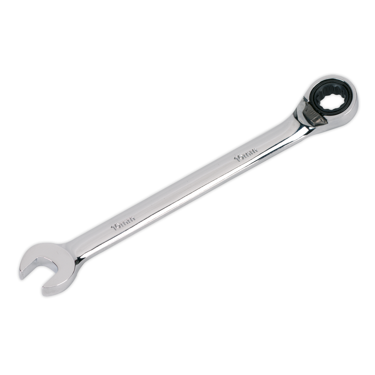 Sealey Reversible Ratchet Combination Spanner Chrome Vanadium Steel 10mm RRCW10