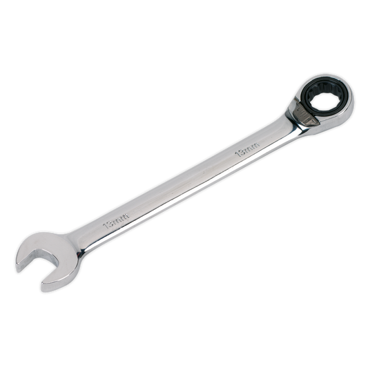 Sealey Reversible Ratchet Combination Spanner Chrome Vanadium Steel 13mm RRCW13