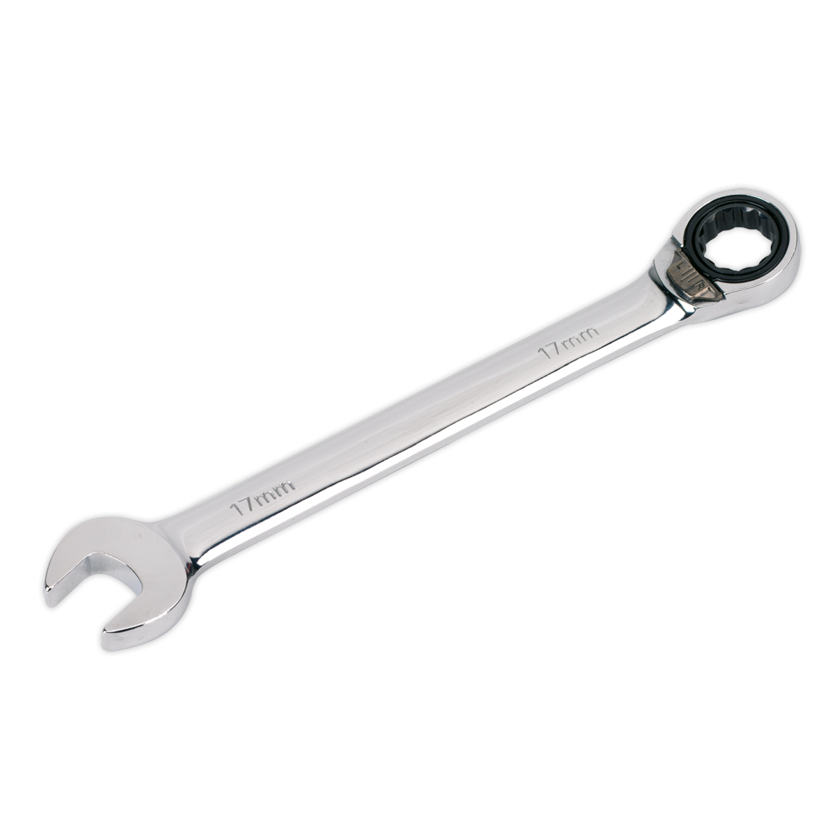 Sealey Reversible Ratchet Combination Spanner Chrome Vanadium Steel 17mm RRCW17