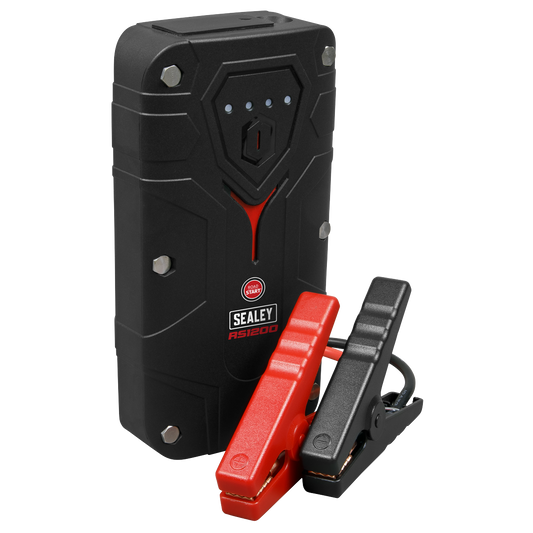 Sealey RoadStart 1200A 12V Lithium-Ion Jump Starter Power Pack Red/Black RS1200
