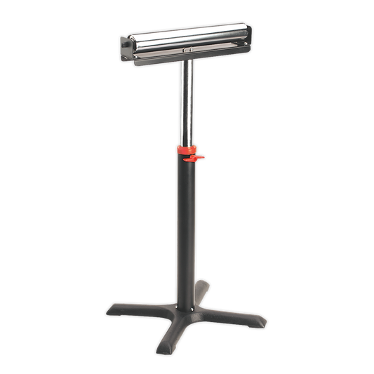 Sealey Roller Stand Wood Working 1 Roller 90kg Capacity Height 690-1180mm RS5