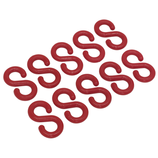 Sealey Plastic Chain S-Hook For HSC25M Safety Chain & RWPKIT Post Kit 10PK RSH10
