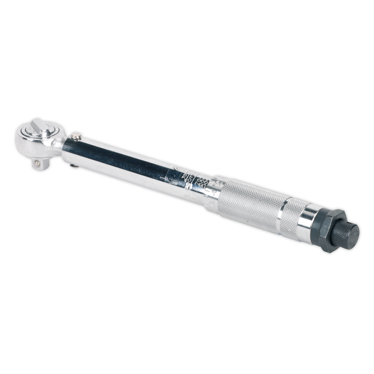Sealey Micrometer Torque Wrench Ratchet Head 3/8" Drive Chrome Plated AK223