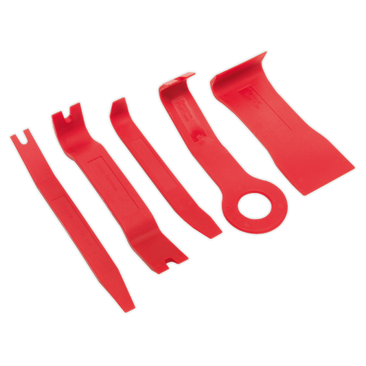 Sealey Trim & Upholstery Car Tool Set Plastic 5 Pieces For Stud Removal RT/KIT