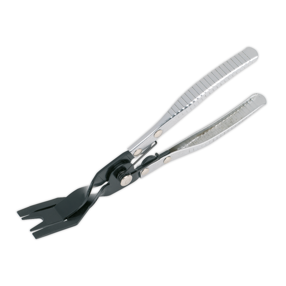 Sealey Trim Clip Removal Spring Loaded Pliers 240mm - Black/Silver RT004