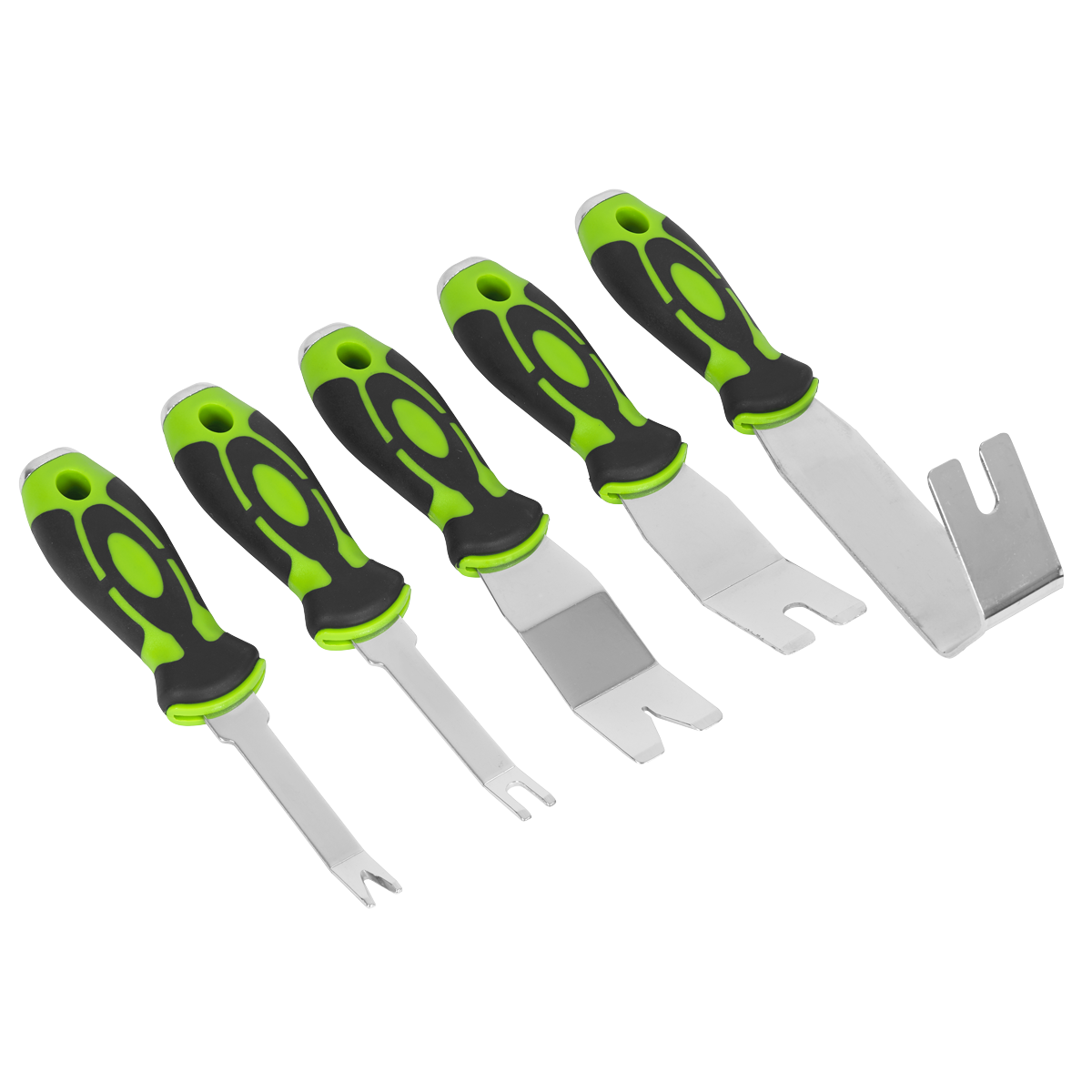 Sealey Door Panel & Trim Clip Removal Tool Set U & V-Profile Tips 5 Pieces RT006