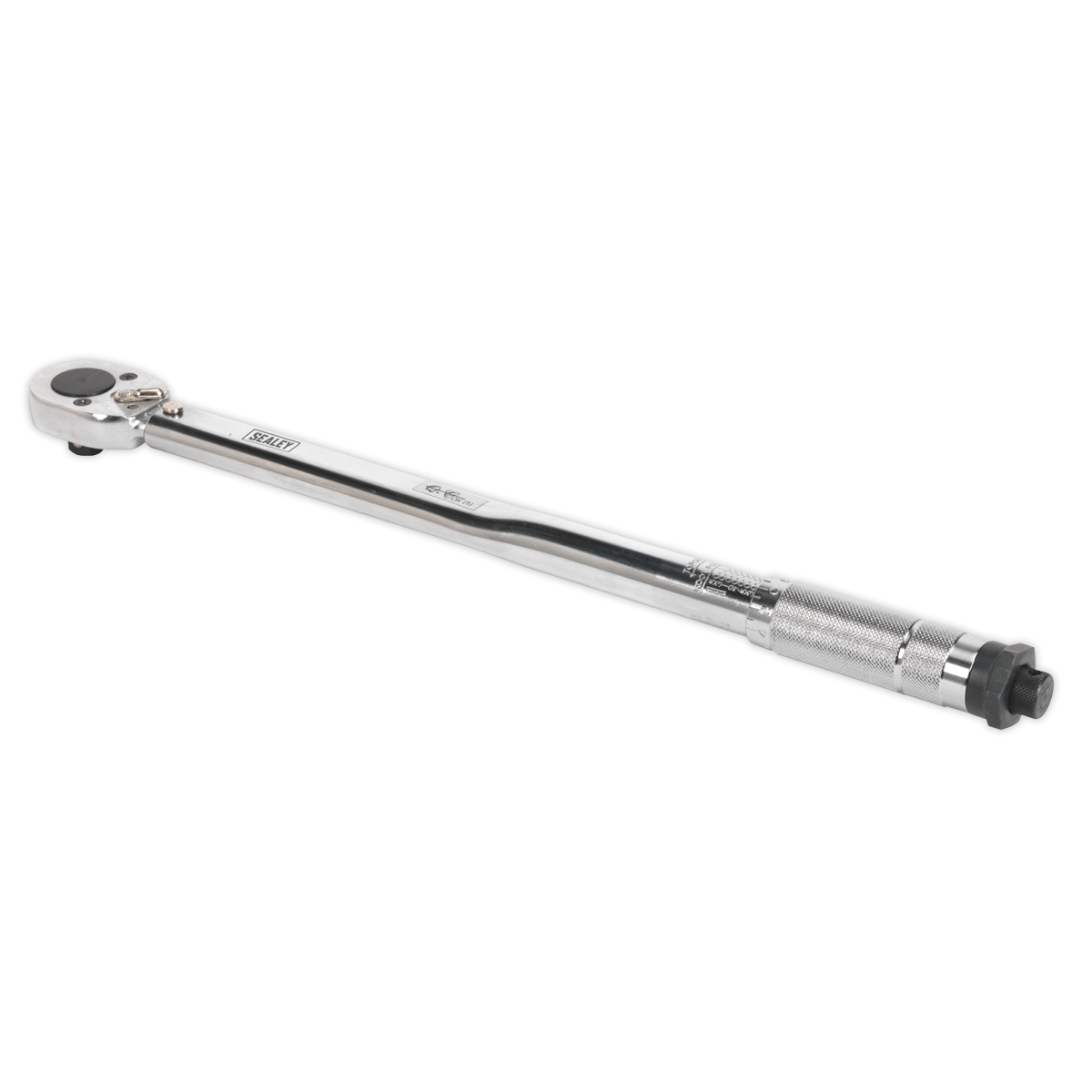 Sealey Micrometer Torque Wrench Ratchet Head 1/2" Drive Chrome Plated AK224