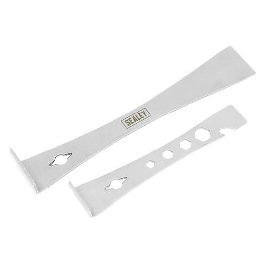 Sealey Heavy-Duty Trim Tool Set Heavy-Duty Stainless Steel 2 Pieces RT07