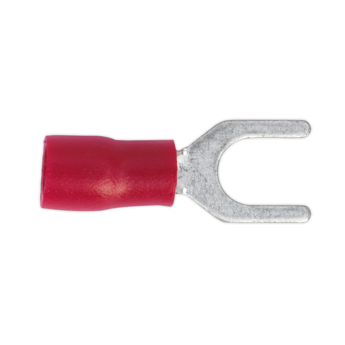 Sealey Easy Entry Fork Terminal 5.3mm 2BA Electrical Red Pack of 100 Pcs RT14