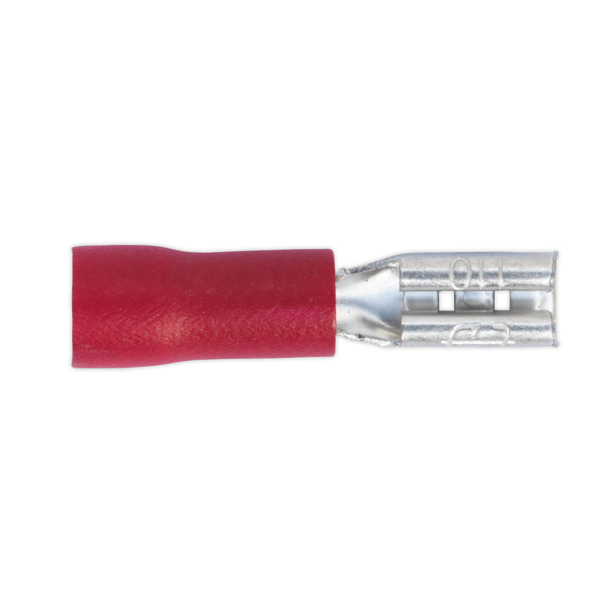 Sealey Push On Wire Terminal 2.8mm Female Electrical Red Pack of 100 Pieces RT19