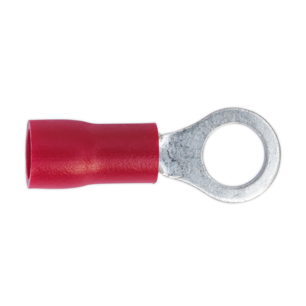 Sealey Easy Entry Ring Wire Terminal 5.3mm 2BA Electrical Red Pack of 100 RT25