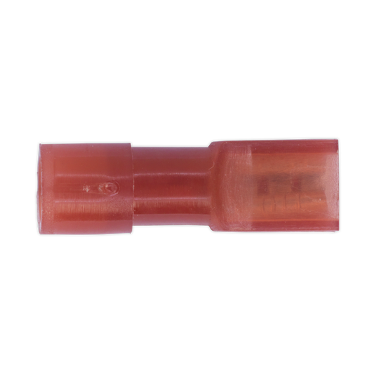 Sealey Fully Insulated Wire Terminal 2.8mm Female Electrical Red 100 Pieces RT28