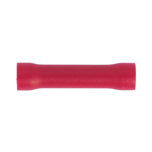Sealey Butt Connector Wire Terminal 3.3mm Electrical Red Pack of 100 Pieces RT29