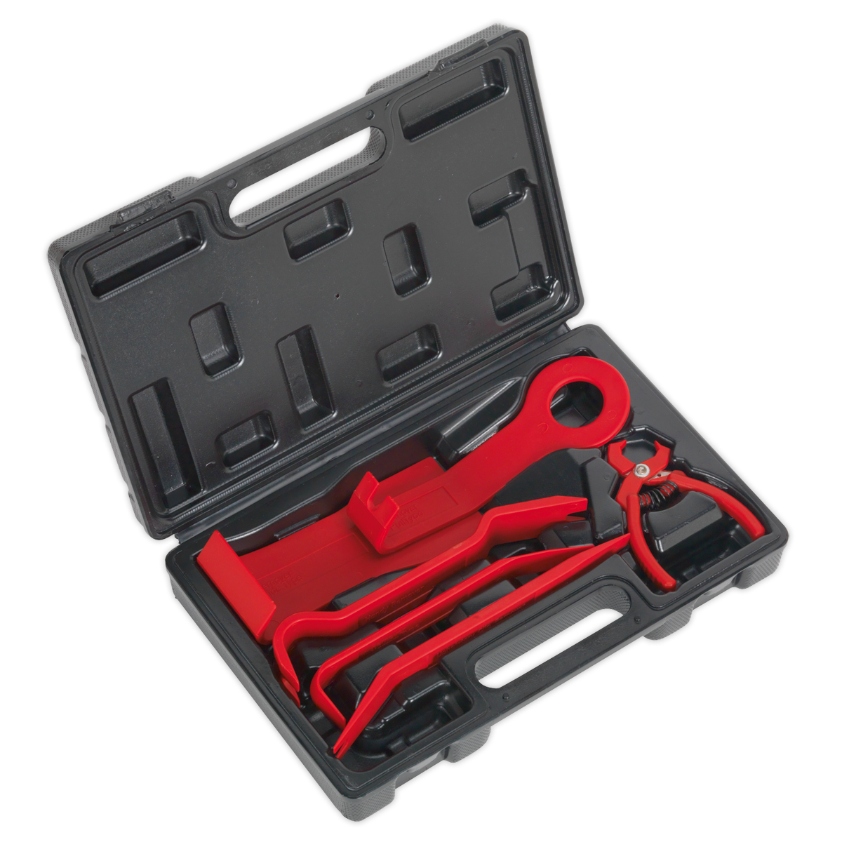 Sealey Trim & Upholstery Set From Glass Reinforced Nylon 6 Pieces Red RT6K