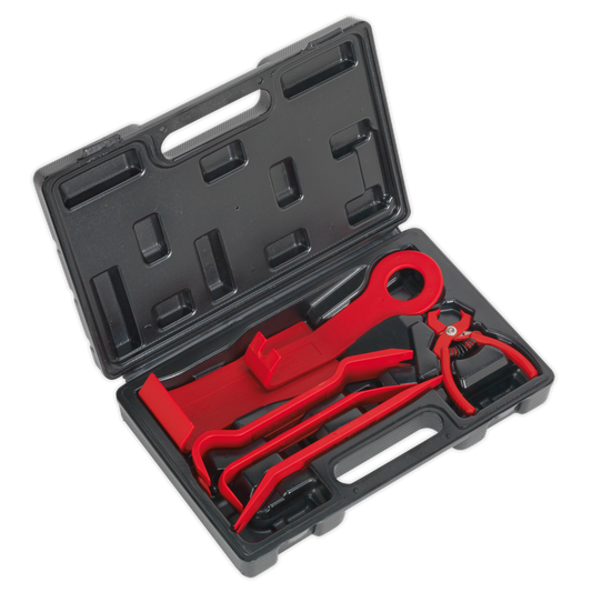Sealey Trim & Upholstery Set From Glass Reinforced Nylon 6 Pieces Red RT6K