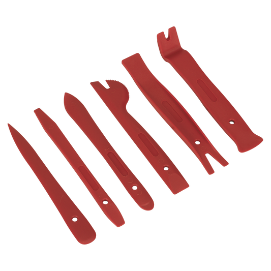 Sealey Mini Panel Removal Set From Resilient Nylon 6 Pieces - Red RT6KIT