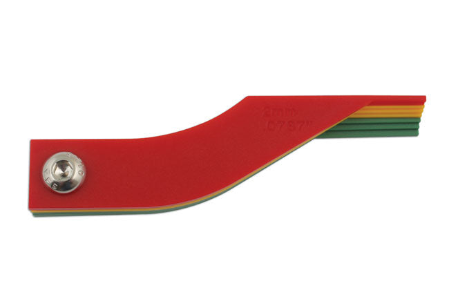 LASER 5848 Brake Pad Thickness Gauge Plastic Colour Coded Green Yellow Red